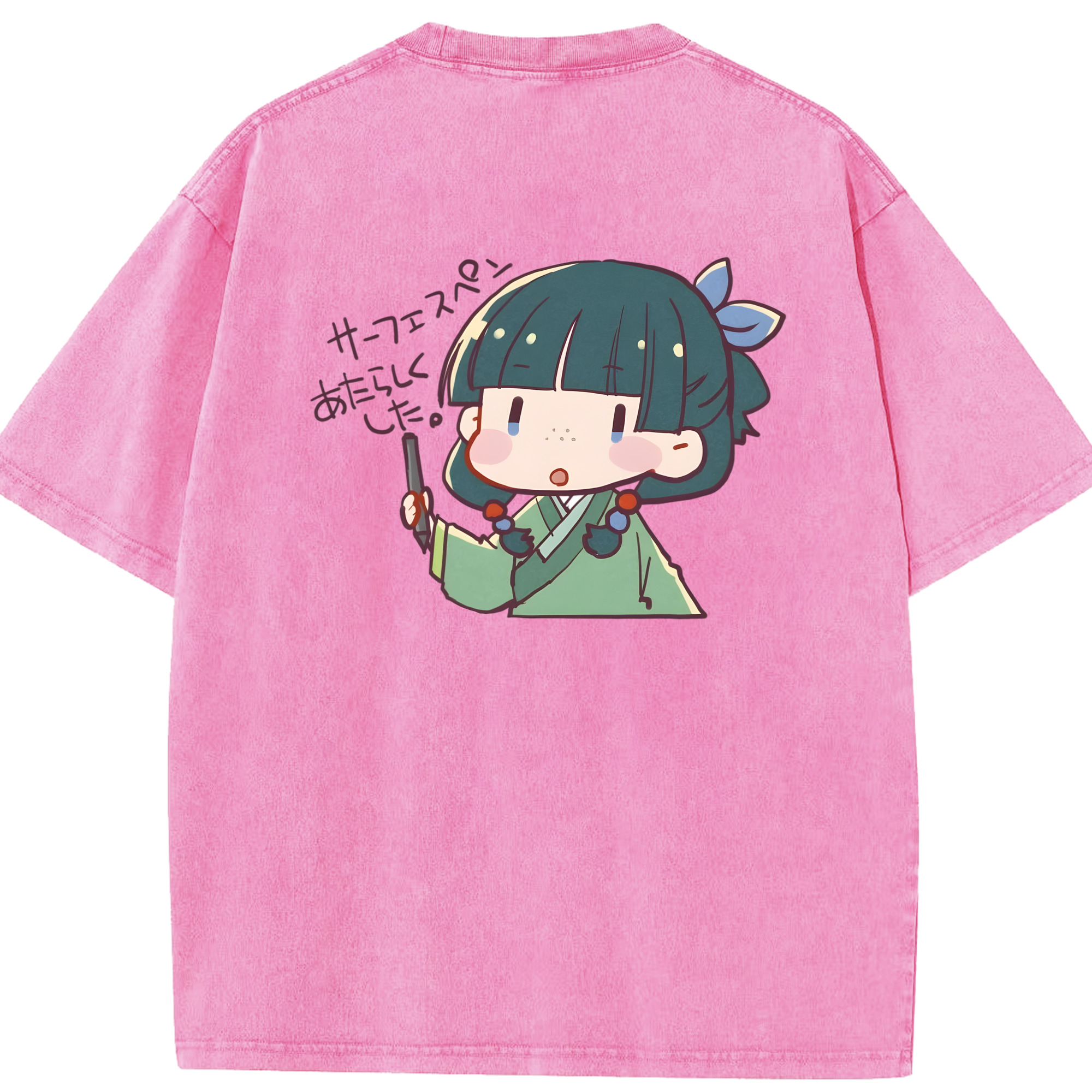 （画像用） 薬屋のひとりごと The Apothecary Diaries 綿100% ヴィンテージ風 半袖Tシャツ（背面プリント）